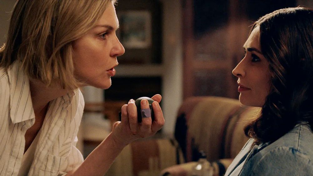 Rhea Seehorn and Karolina Wydra in 'Pluribus.'