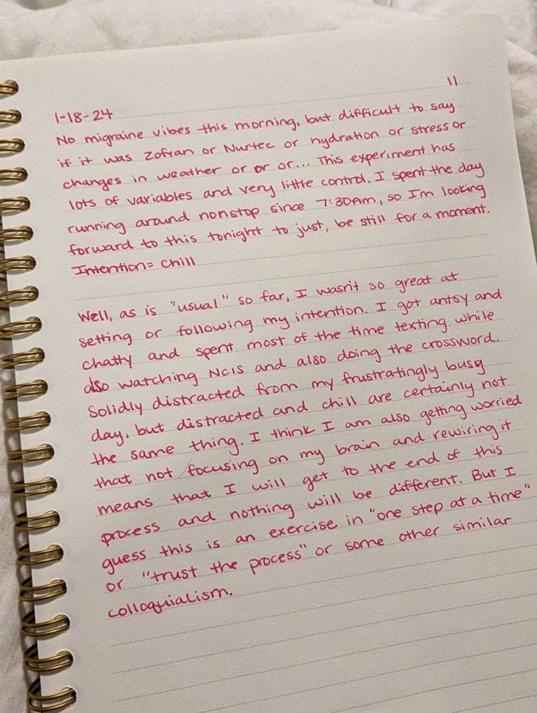 1-18-24
Day 11, 45mg