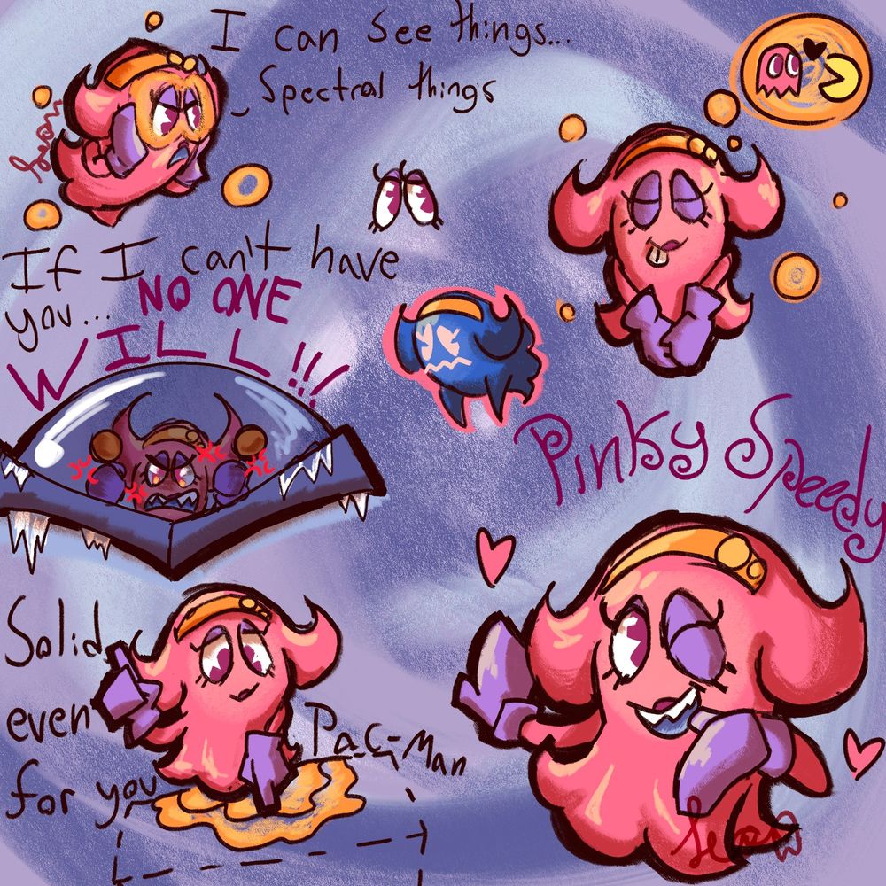 Pinky Speedy, second in command of the Ghost Gang, she's mesmerizing... but very spiteful when her fantasies don't go her way