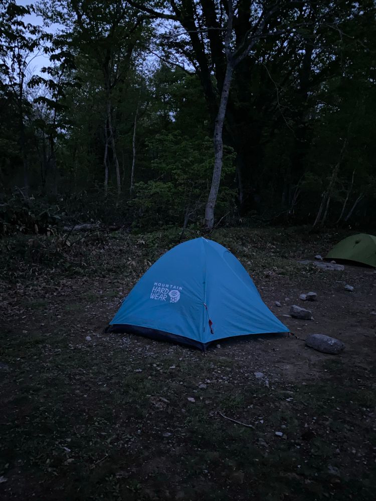 ここをキャンプ地とした見晴らしキャンプ場