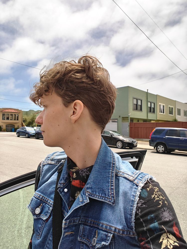 Selfie - profile view