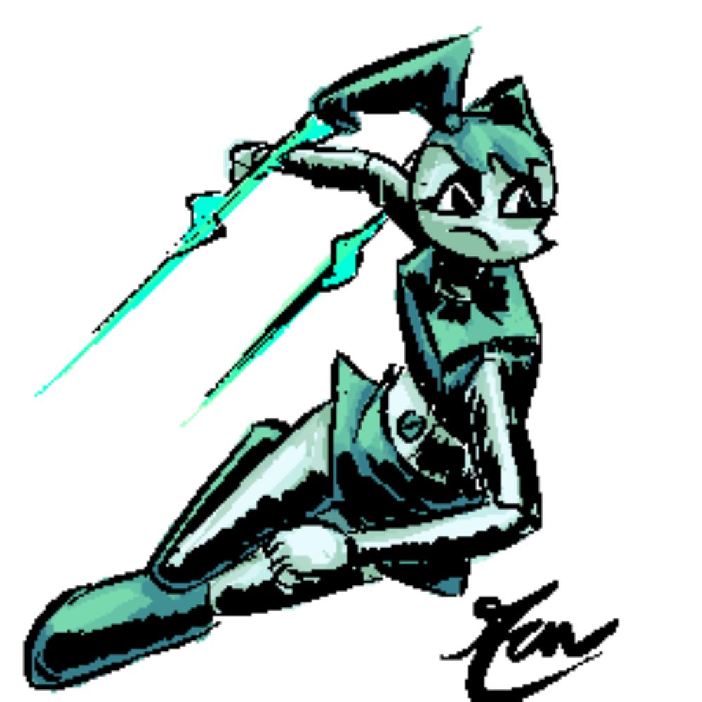 fanart of XJ-9 from My Life as a Teenage Robot