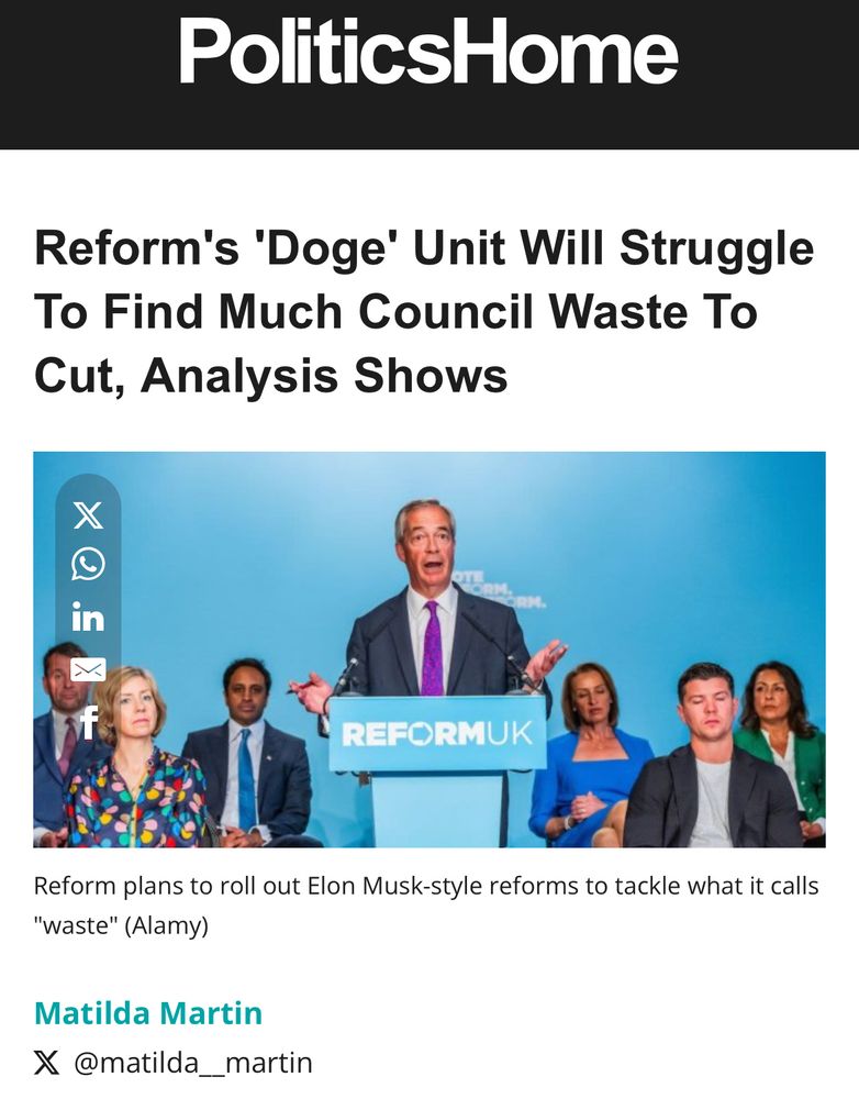 Our analysis shows reform won’t find much council waste to cut