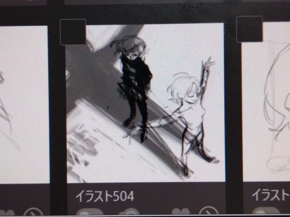 浅倉透さんの影がかかっている樋口円香さんの絵の残骸