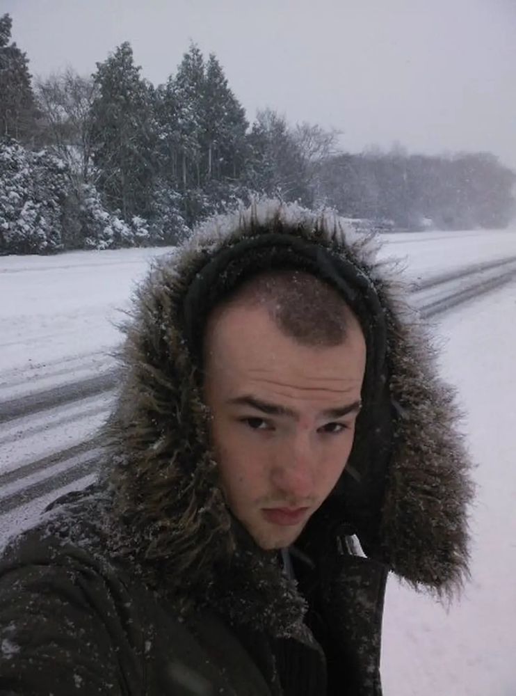 Me looking hot in the snow aged 19
