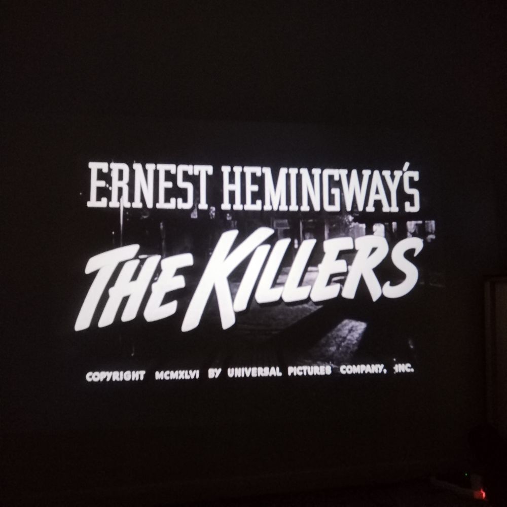 Ernesf Hemingway's the Killers copyright mcmxlvi by universal company, inc. 