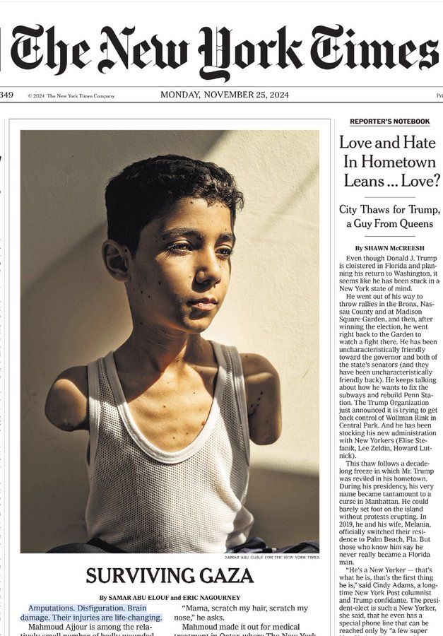 Non dimenticheremo mai i criminali di guerra sionisti e i loro collaboratori Europei e Occidentali per aver contribuito alla immane sofferenza e al genocidio di un popolo mai visto nella storia dell'umanità 