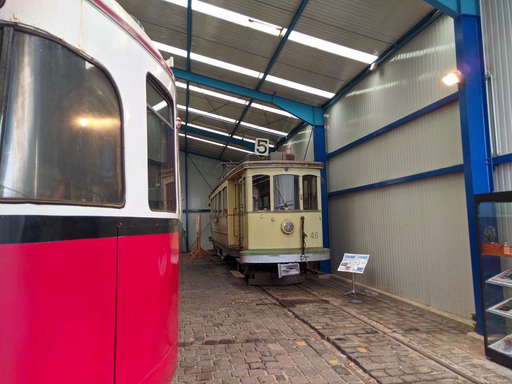 Ehemaliges Tram aus Neuchâtel.