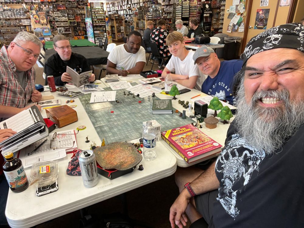 My table of folks playing the gauntlet.