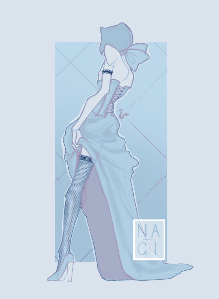 severus snape wearing a dress with a corset back. he is lifting up the skirt scandalously to reveal his leg in thigh high stockings. the front is ill fitting and reveals his nipple (lewd)