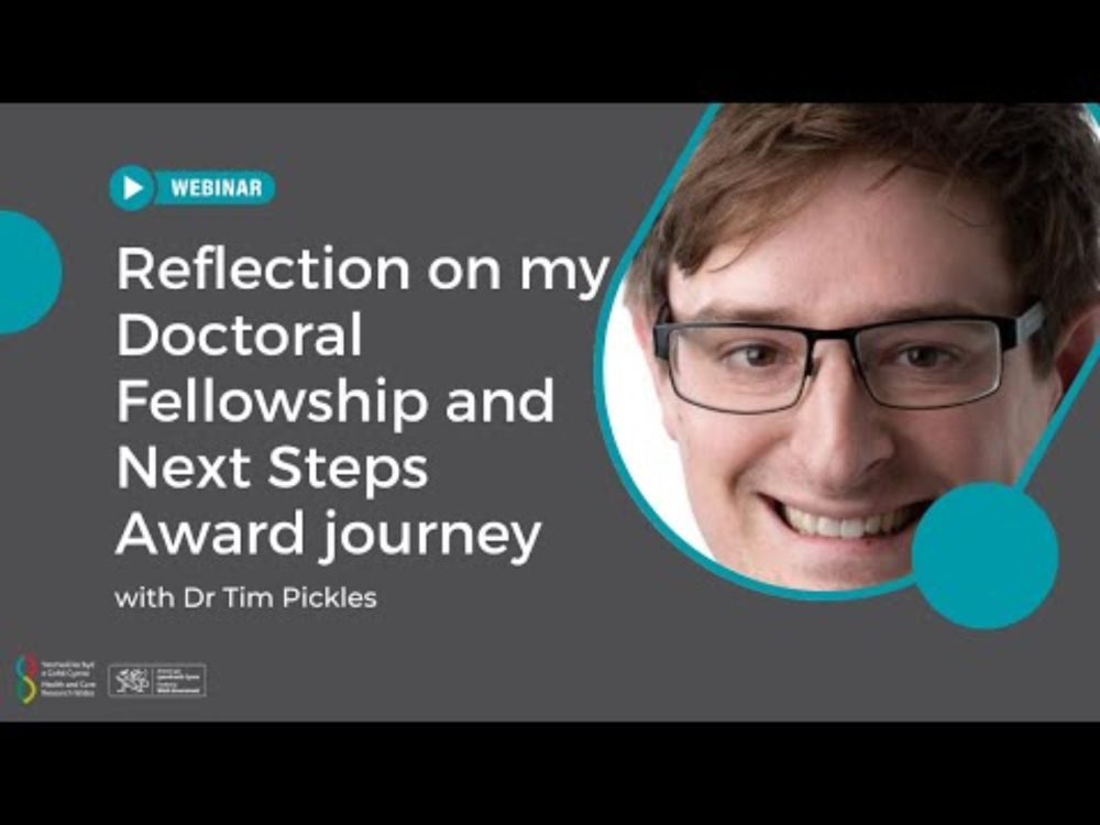Reflections on my Doctoral Fellowship and Next Steps Award journey with Dr Tim Pickles