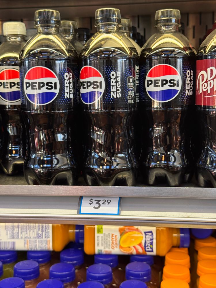 Pepsi, $3.29