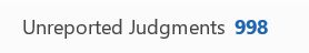 998 unread emails in judgments folder