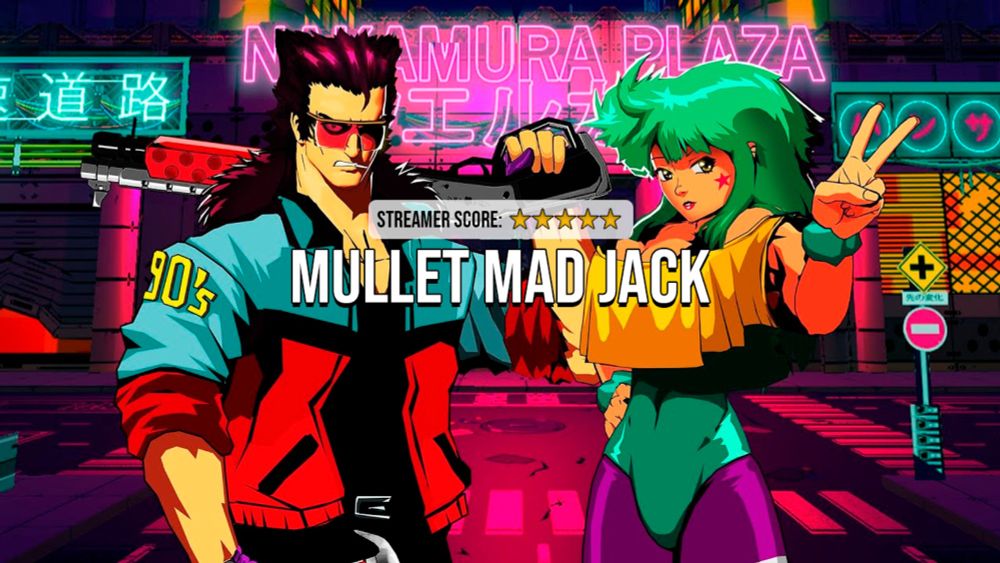 MULLET MAD JACK: 90’s action in the best Anime and Cyberpunk style - Gamohol