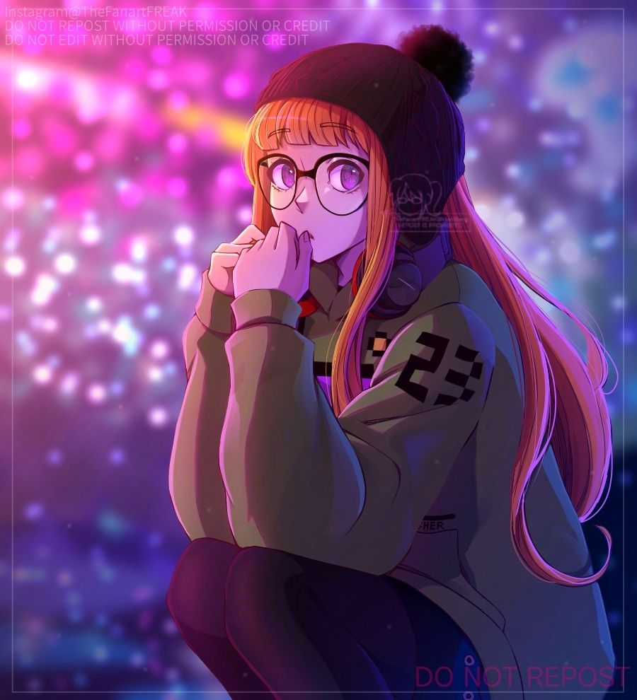 Shin Megami Tensei Persona 5 Royal Strikers Tactica Futaba Sakura Oracle fanart anime digital illustration drawing