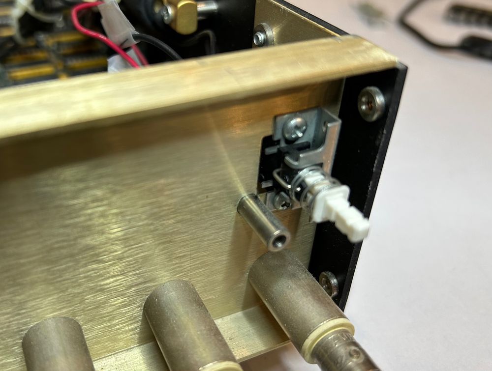 Close-up of the switch while still in the metal case