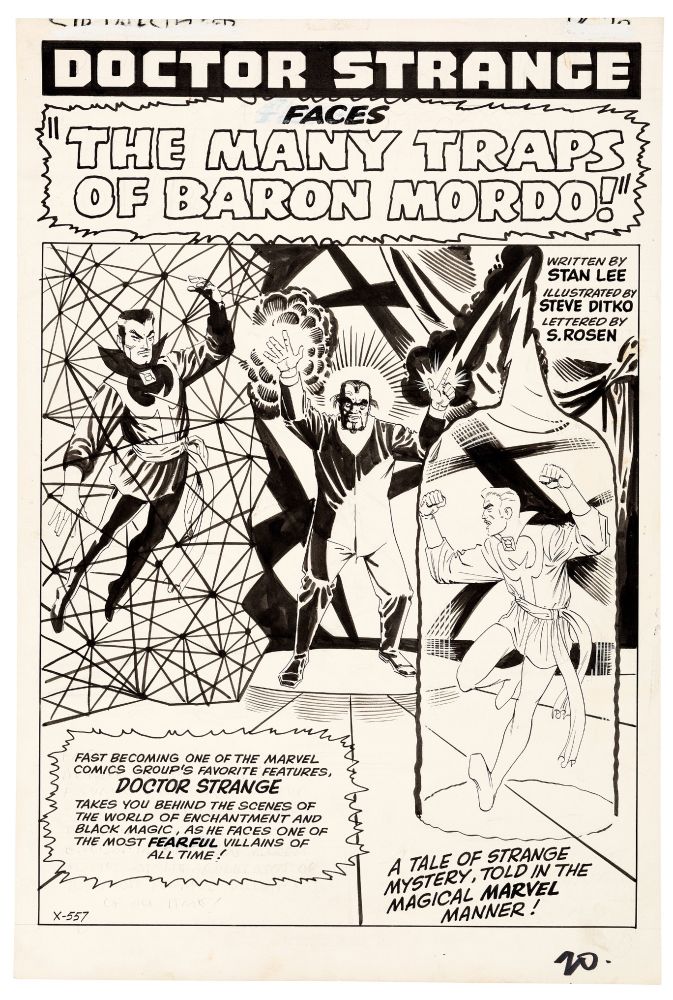 Strange Tales #117 splash page original art by Steve Ditko (1964)