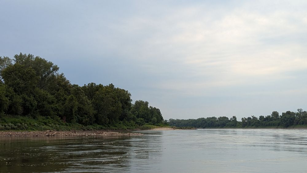 Missouri River on a summer evening 