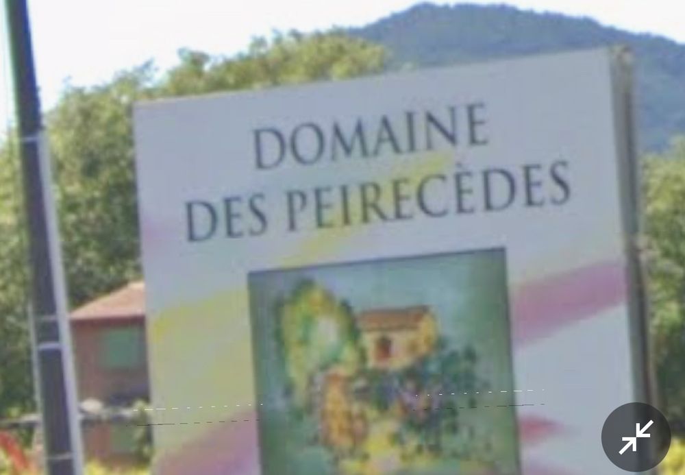 Panneau « domaine des peirecèdes »