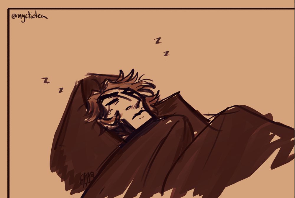 Doodle of Viktor/machine herald napping