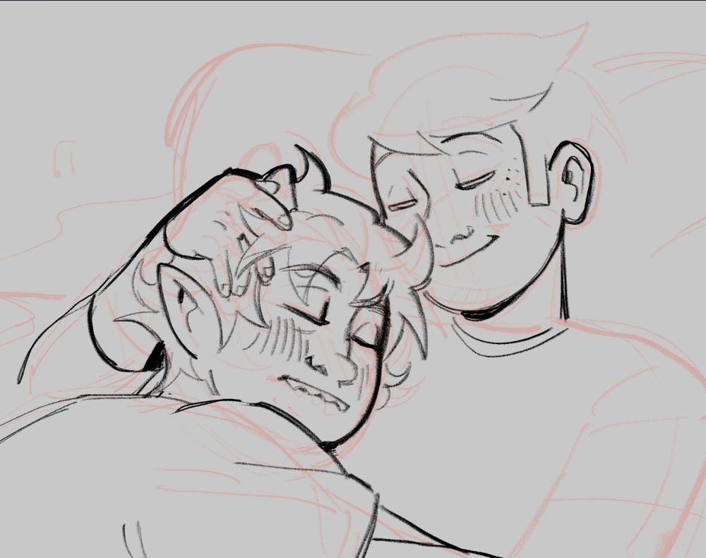 Work in progress of Davekat sleeping peacefully