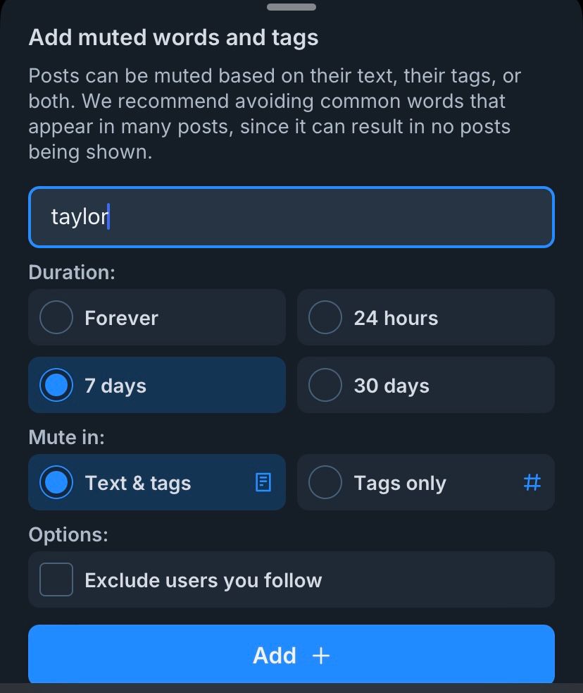 Me muting the word Taylor