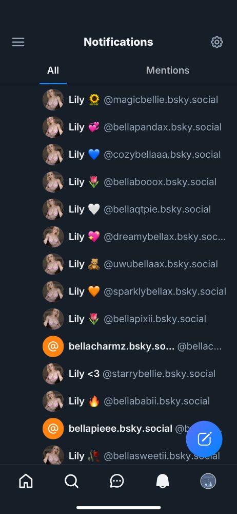 List of bit with same profile pic
