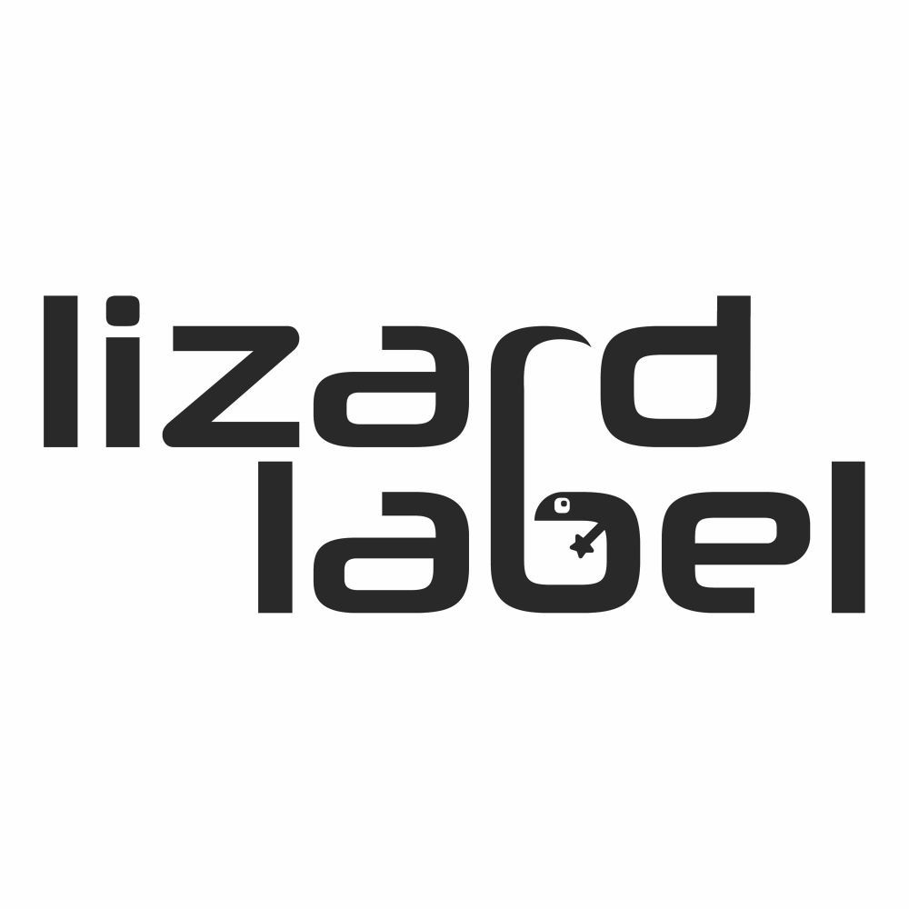 Text reading lizard label with the b making a small lizard