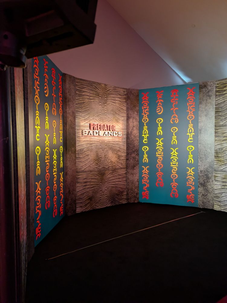 Photo opp for Predator: Badlands