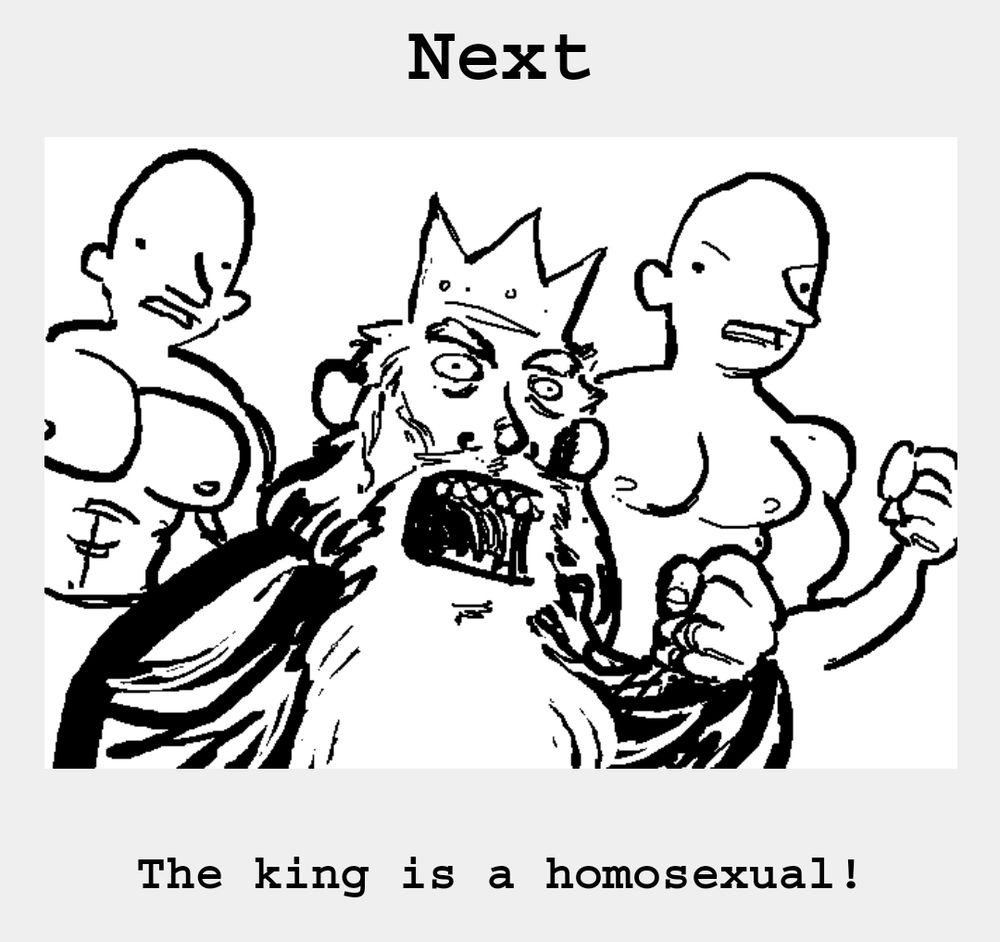 The king is a homosexual!