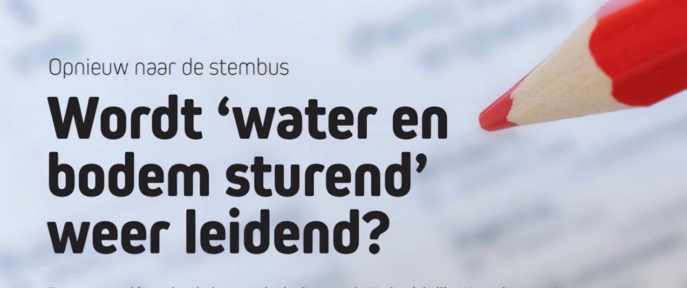 Bodem en water sturend? 