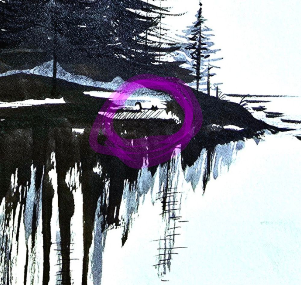 Sneaky peeky bean silhouette 