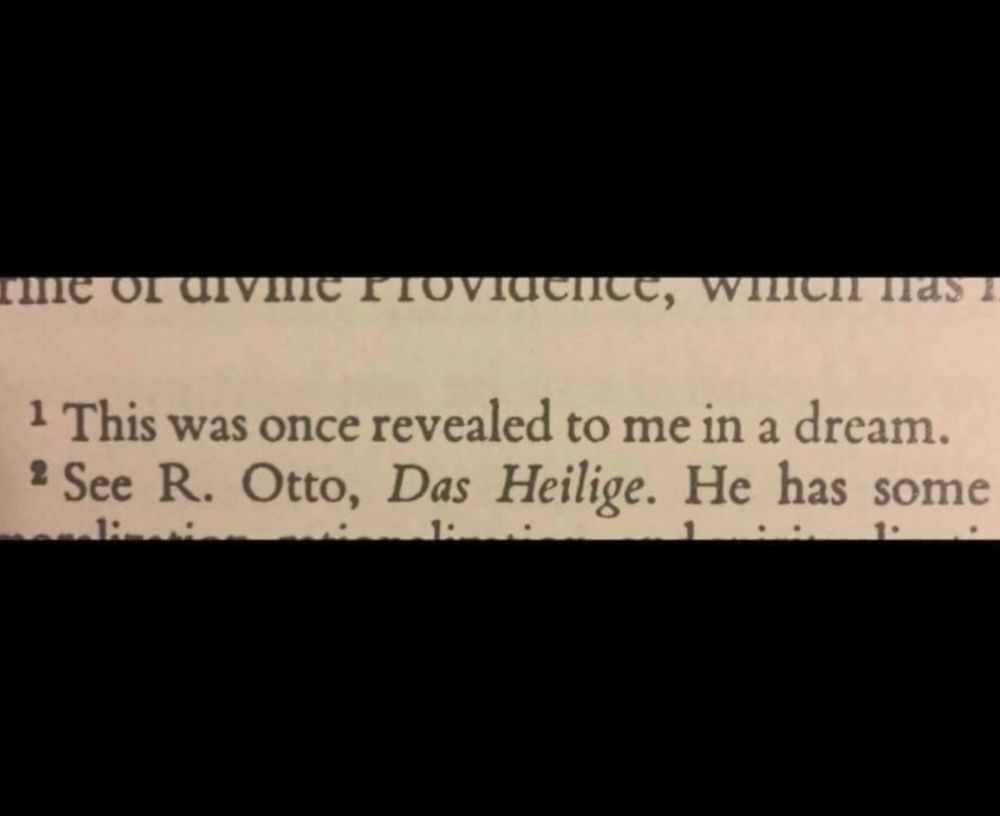 Kuva kirjan tekstistä, missä lukee "This was once revealed to me in a dream".