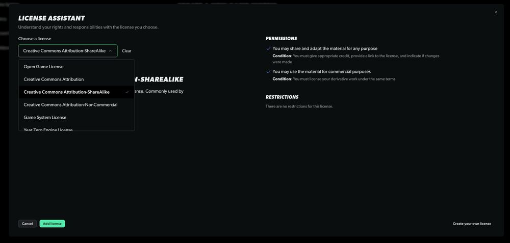 Teaser of the License Assistant in Nurl Sanctum
