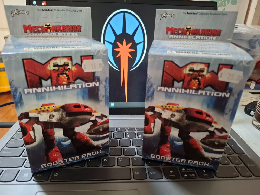 Two MechWarrior: Annihilation Booster Packs