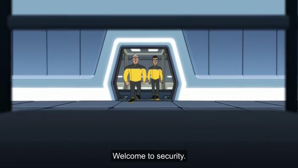 Shaxs welcomes Rutherford to security, appearing to be friendly at this point.