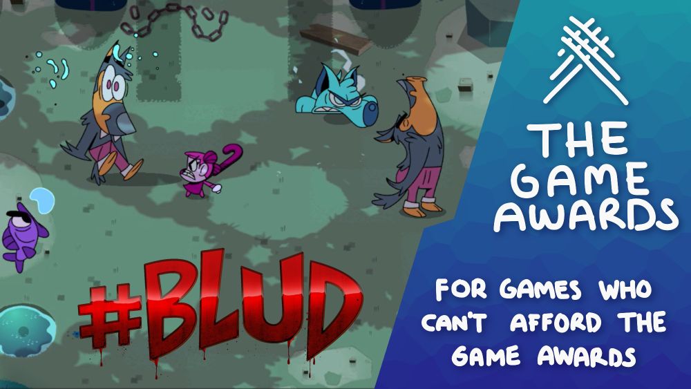Screenshot of #Blud with graphic slate for TGAGWCAGA 2024