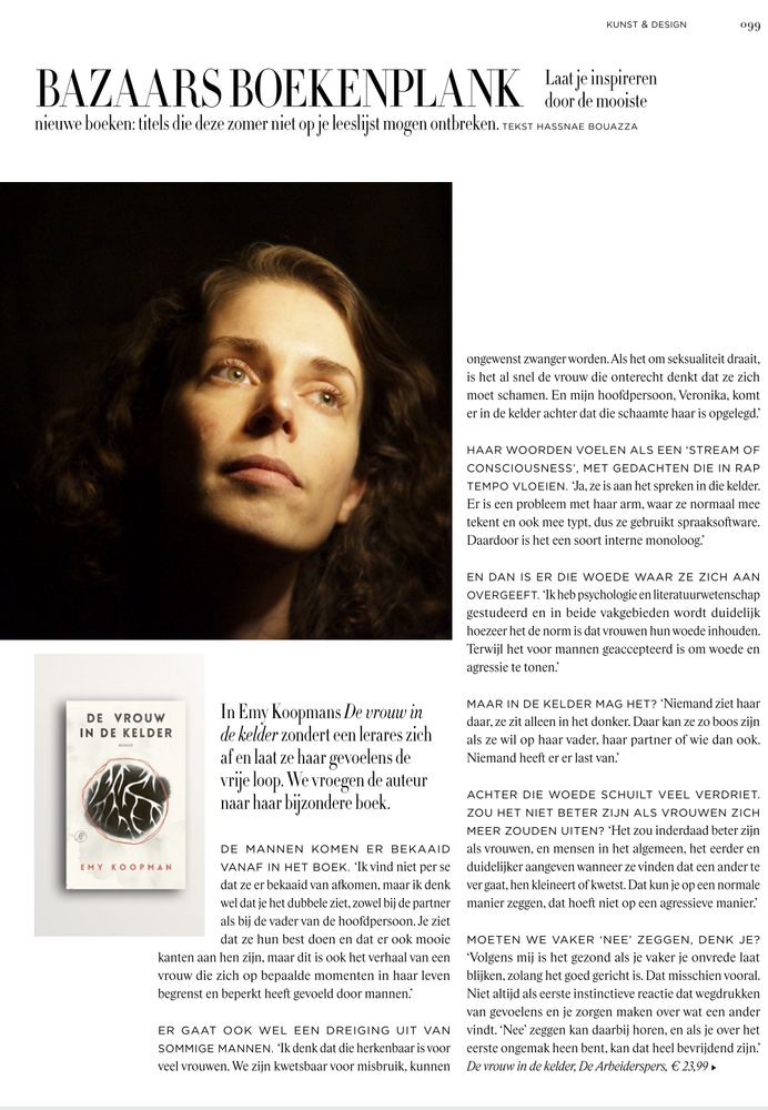 Boekentip Harper's Bazaar: De vrouw in de kelder