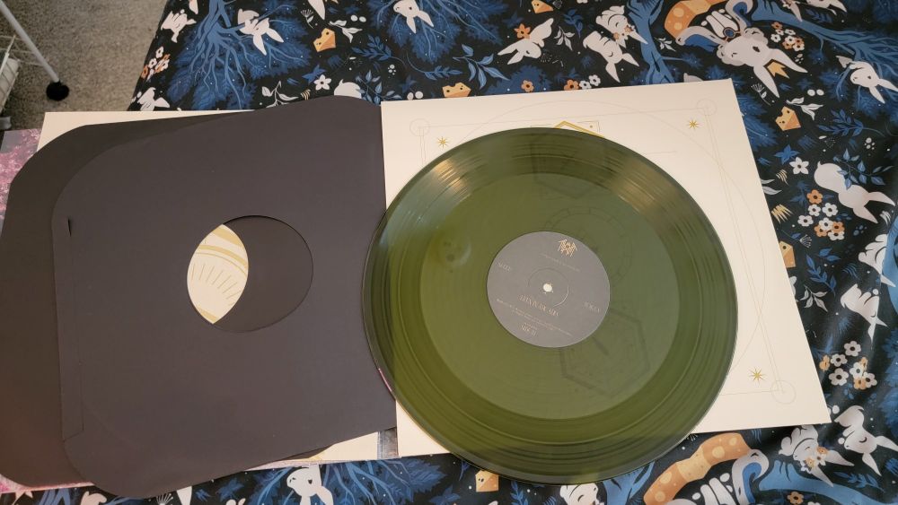 Green limited edition vinyl of Even in Arcadia