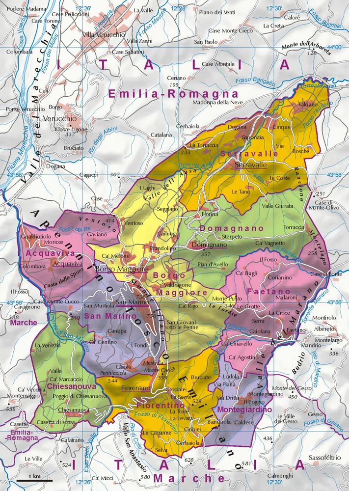 1150-Mapa-politico-de-San-Marino-2007