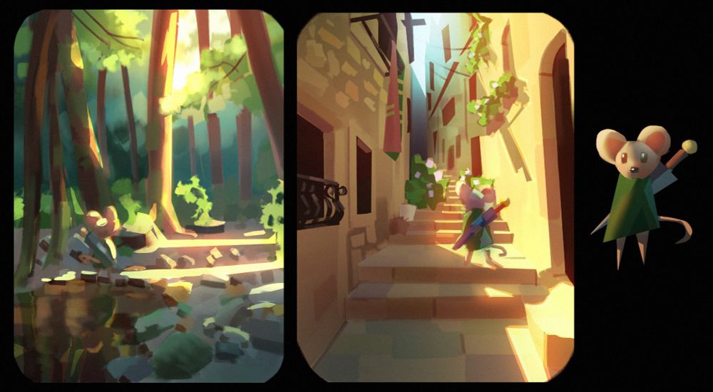 A little mouse traveling to different places #art #furry #furryart