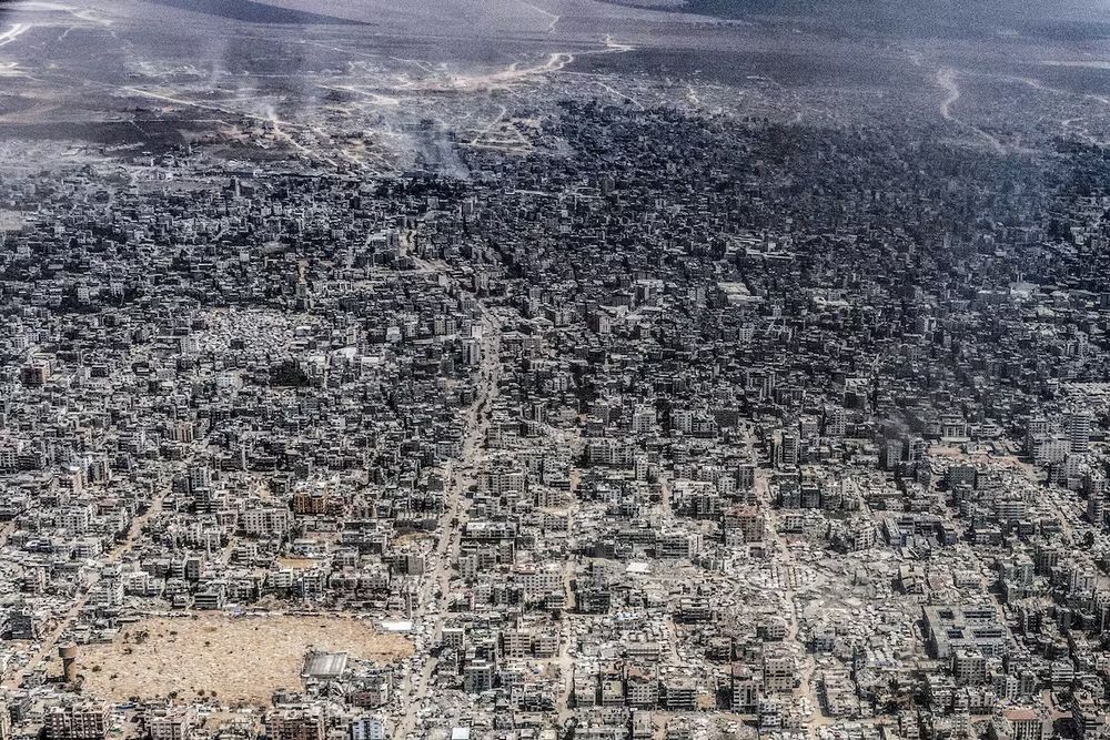GAZA as of August 1st 2025, completely destroyed. 
Photo by Heidi Levine for Washington Post