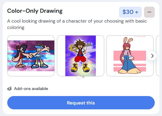color only commissions
starting price is 30 usd