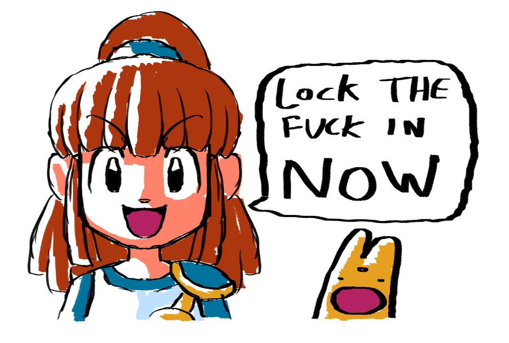 Arle Nadja telling me to lock the fuck in now

also I've kinda been abscent from social media, especially discord, since I'm tired of burning bridges all the time and I've taken meditation again after forgetting to do it

Plus, it's nice to be able to go to therapy again