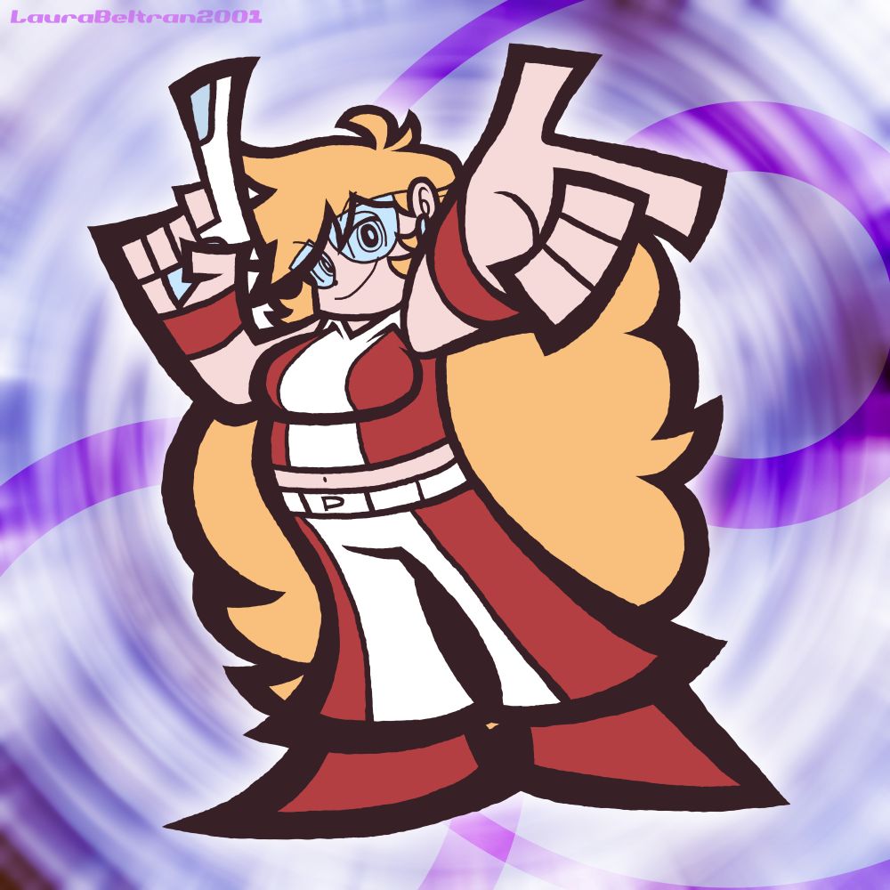Panty from the Panty and Stocking anime, rocking a 70s styled outfit and you might also notice she's pretty chubby here

If you guys are fine with seeing more fat lady art from me, lemme know. I'll try not to overdo the whole fat thing because I've seen some fat art that honestly doesn't click with me since it leans less into the beauty of it and more into gross fetish territory and I don't wanna do that personally

Also, did you know that in order to pick up hamsters, you can't just do it all willy-nilly, even going at it slowly and gently won't work. You're gonna have the hamster to trust you and get used to you. How? let it sniff the back of your hand first. This will eventually lead them to remember your scent (you still gotta be gentle and friendly tho). If the hamster does try to bite the back of your hand, you should move it away while also letting the hamster sniff it
You should also give the little dude some treats afterwards so they can trust you more
Then, after all of that, you can actually pick them up, but you gotta do it gently. Besides, it's not guaranteed that they will let you pick them up after all of that, as they can still be kind of afraid of you

Still, this is still worth a try

That whole wall of text has nothing to do with this drawing LMAO