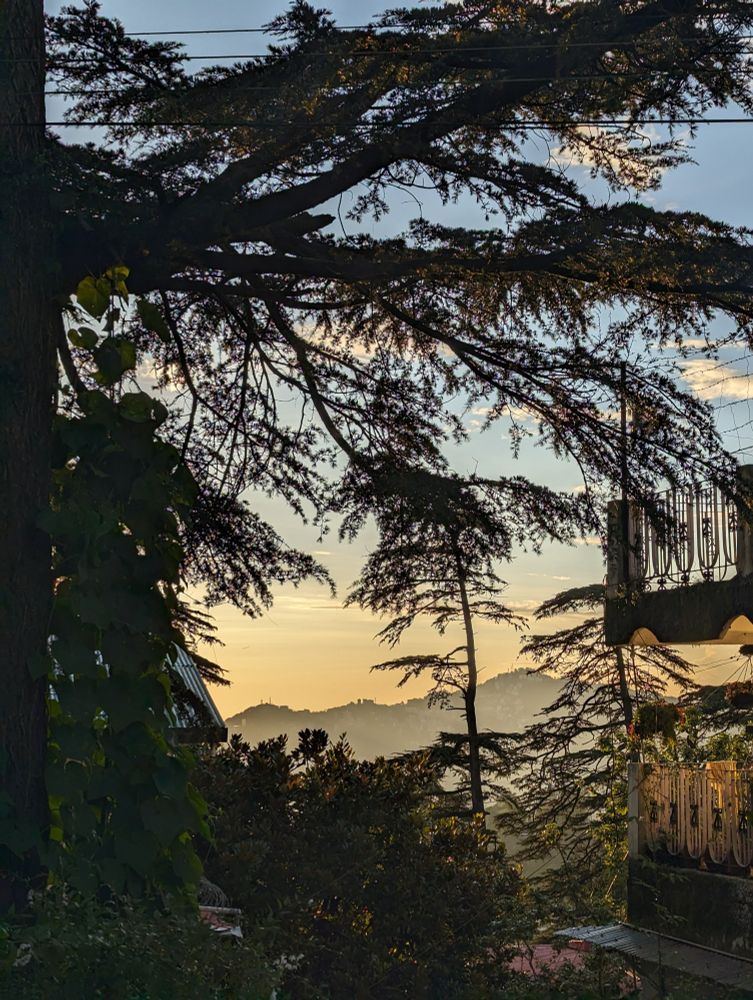 Nearing sunset