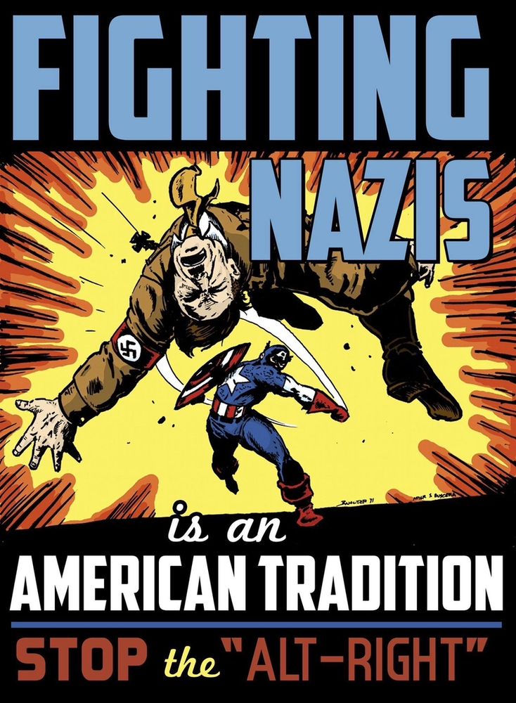Captain America Fighting Nazis is an American Tradition Stop the “Alt-Right.”