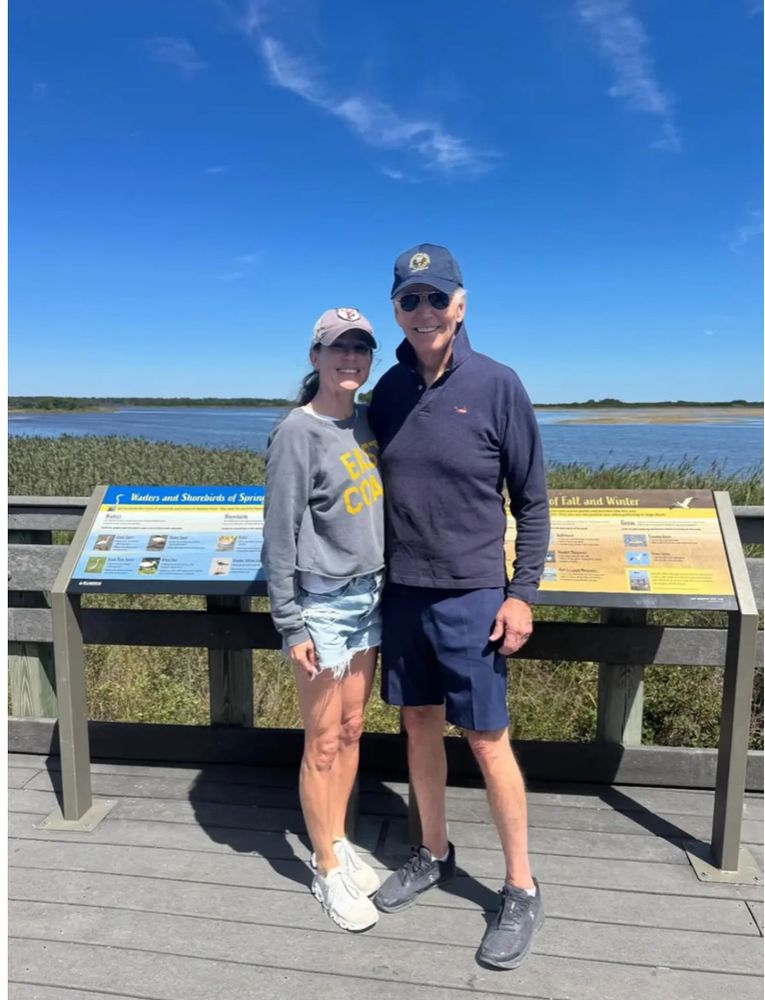 Ashley Biden poster a photo of herself and her dad on Instagram and the photo was picked up by yhe NY Post.