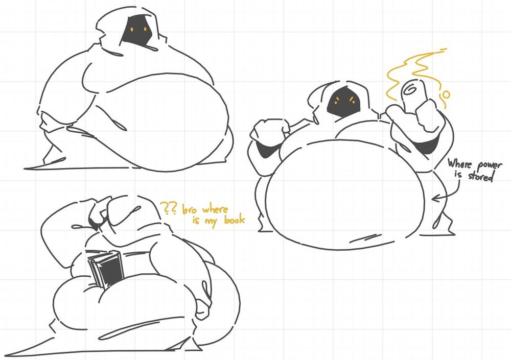 He's so big because he's so powerful!!