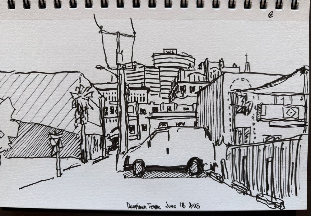 Downtown Tempe, looking west towards W6 from the Islamic Center